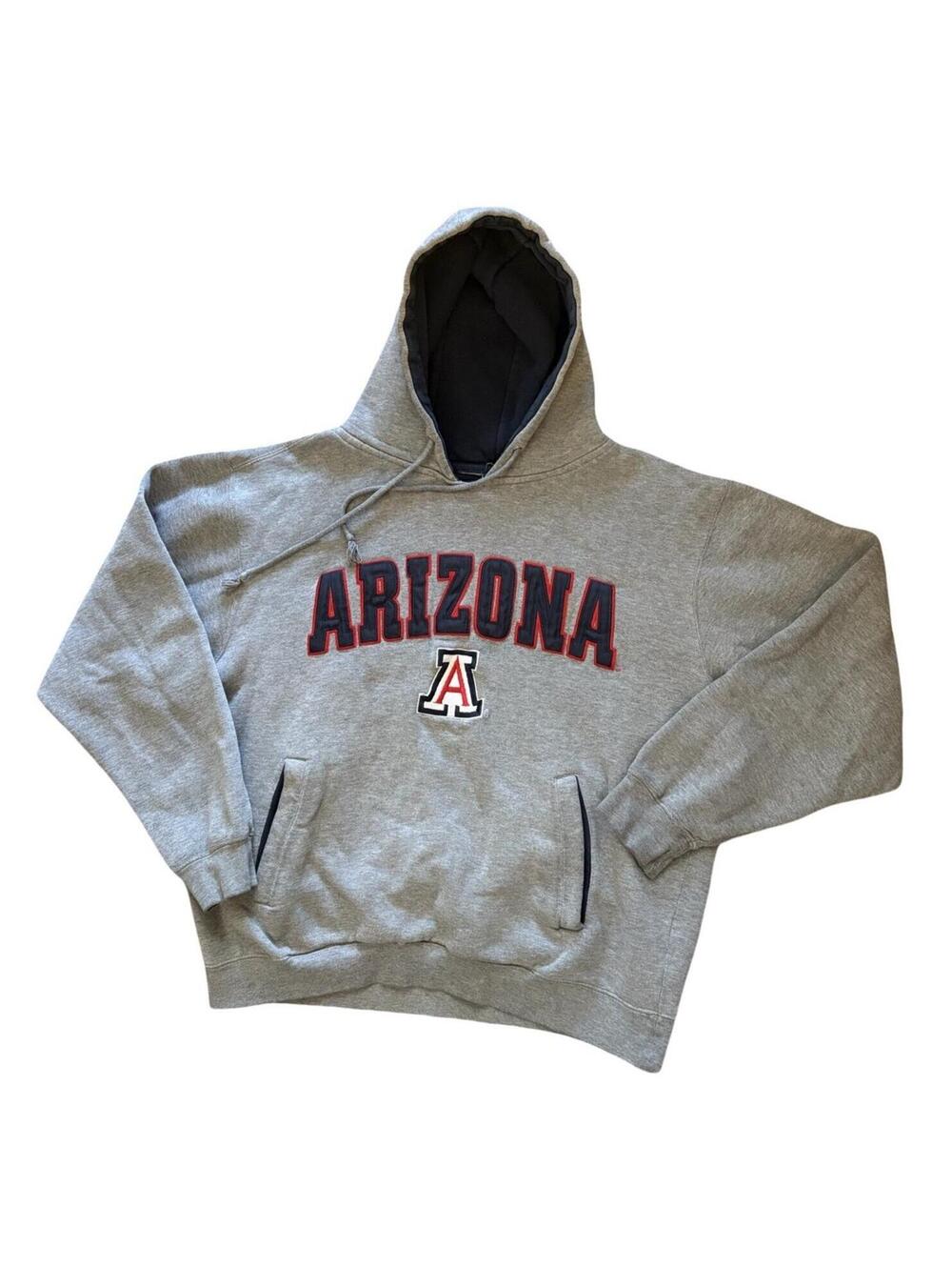 Champs Sports Arizona Wildcats Gray Fleece Hoodie Pullover Size Medium